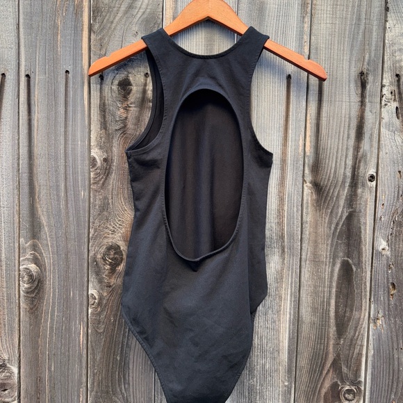 ba&sh Forever Cutout Racerback Bodysuit Black Size Small - Picture 12 of 12